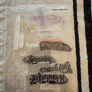 Simply Fabulous Clear Unmounted Stamp Set